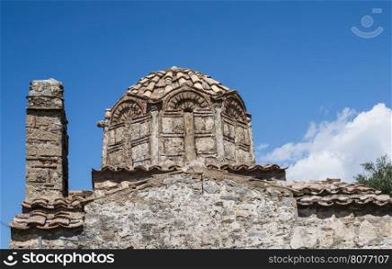 Typical stone made Greek church. Greece