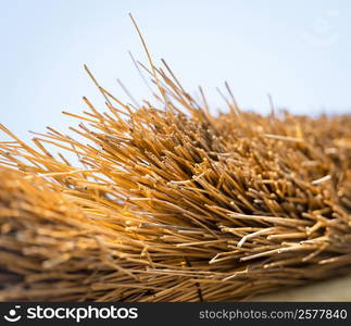 Typical thatched roof construction in detail found in Africa