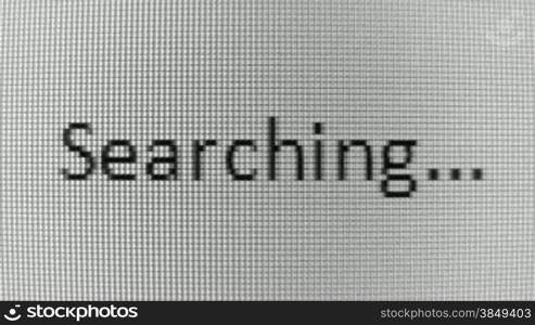 Typing Find love and Searching words on BW PC screen