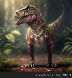 Tyrannosaurus rex dinosaur. Generative AI. High quality illustration. Tyrannosaurus rex dinosaur. Generative AI