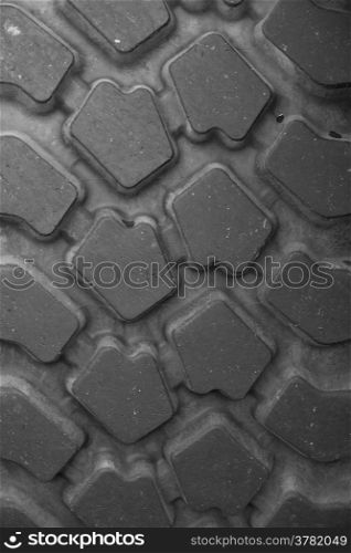 Tyre tread from active British miltary vehicle