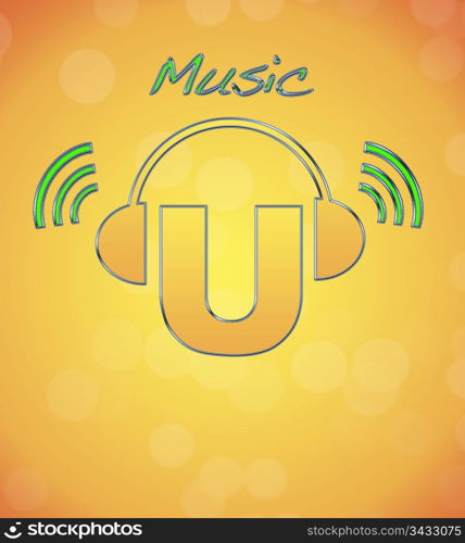 U, music logo.