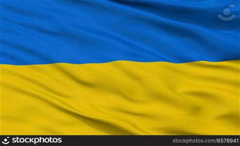Ukraine Flag, Closeup View. Ukraine Flag Closeup