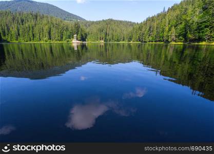Ukrainian landscape - lake Synevyr at the Carpathians, Ukraine