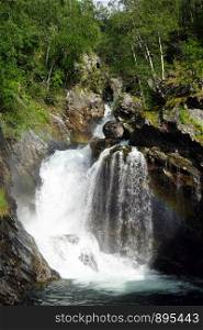 Ulafossen waterfall in Norway
