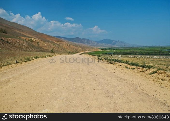 Ulan-Ude route Kurumkan, Barguzin valley,Buryatia, Russia.