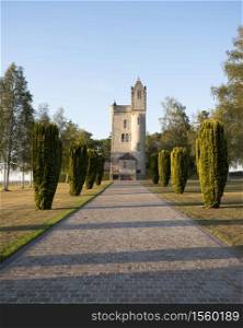 ulster tower in france in remembrance of soldiers from the great war that died in france