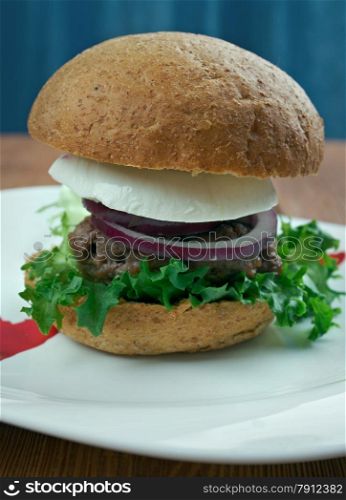 Ultimate Greek Burgers - tasty beef burger in the Greek style