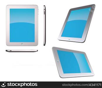 Ultra new touch screen device (3d isolated on white background objects, IT series)