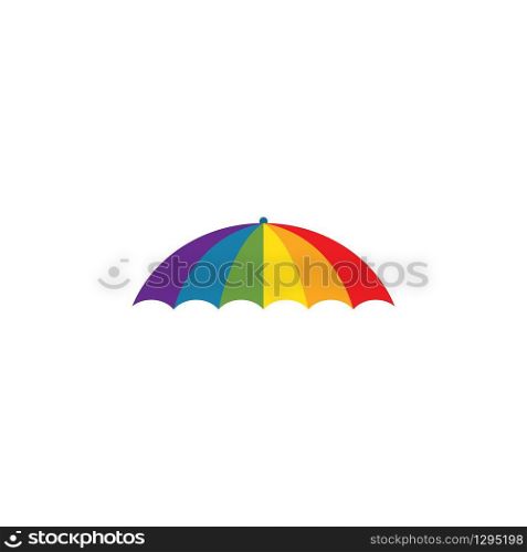 umbrella logo icon vector illustration template