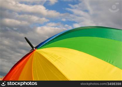umbrella on sky weather colorful background