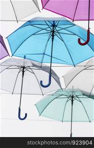 Umbrellas decoration in the city
