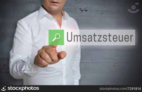 umsatzsteuer (in german vat) browser is operated by man concept.. umsatzsteuer (in german vat) browser is operated by man concept