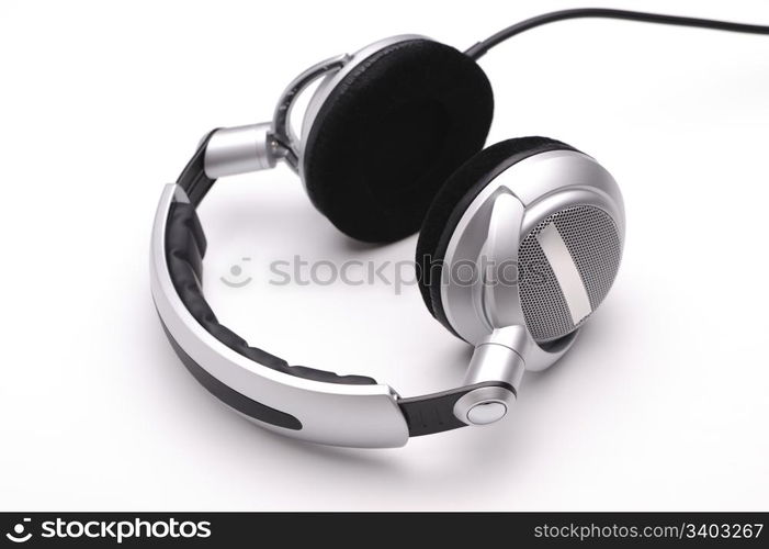 Unbranded headphones on a white background