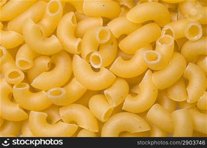 Uncooked pasta background