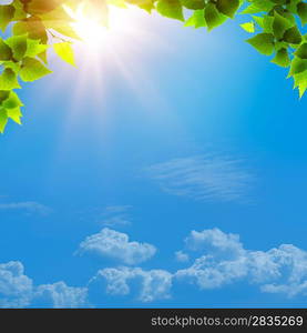 Under the blue skies. Abstract natural backgrounds for your design