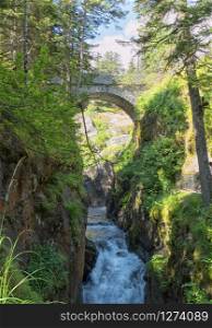 Under the bridge of Spain at Cauterets, French Pyrenees