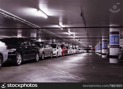Underground car parking lot