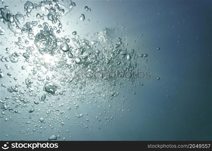Underwater air bubble art