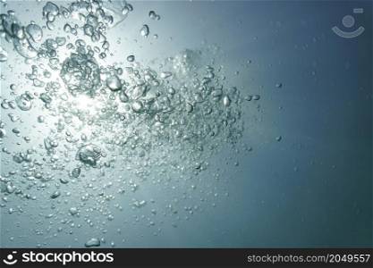 Underwater air bubble art