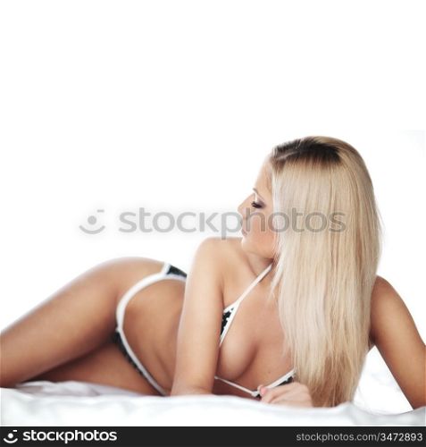 underwear woman close up portrait