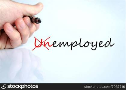Unemployed Concept Isolated Over White Background