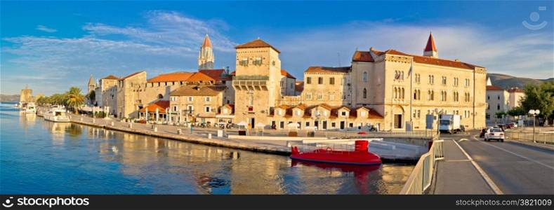 UNESCO town of Trogir waterfront panorama, Dalmatia, Croatia