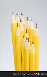 Uneven group of sharp pencils.