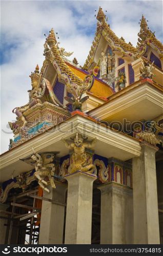 unfinished Thai temple, Pariwart temple, Bangkok, Thailand