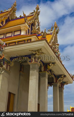 unfinished Thai temple, Pariwart temple, Bangkok, Thailand