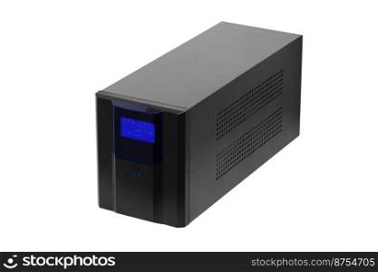 Uninterruptible power supply  UPS  on a transparent background. With clipping path