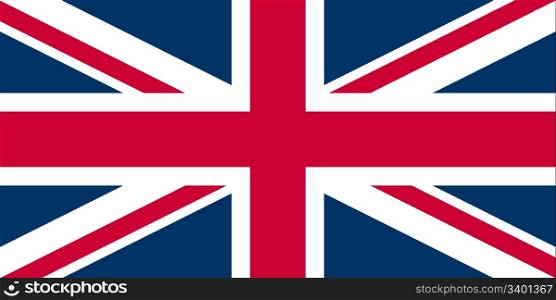 Union Jack. UK Flag Union Jack - Proper normalised ratio (2:1) and colours (RGB 204,0,51 - 255,255,255 - 0,51,102)