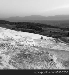 unique abstract in pamukkale turkey asia the old calcium bath and travertine water