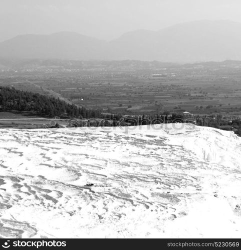 unique abstract in pamukkale turkey asia the old calcium bath and travertine water