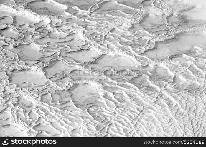 unique abstract in pamukkale turkey asia the old calcium bath and travertine water