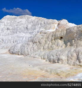 unique abstract in pamukkale turkey asia the old calcium bath and travertine water