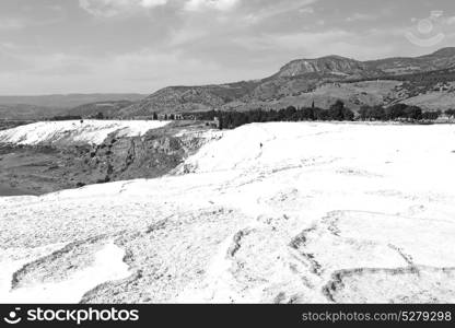 unique abstract in pamukkale turkey asia the old calcium bath and travertine water