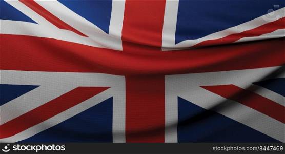 United kingdom flag background 3D render
