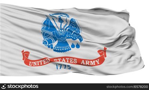 United States Army Flag, Isolated On White Background. United States Army Flag, Isolated On White