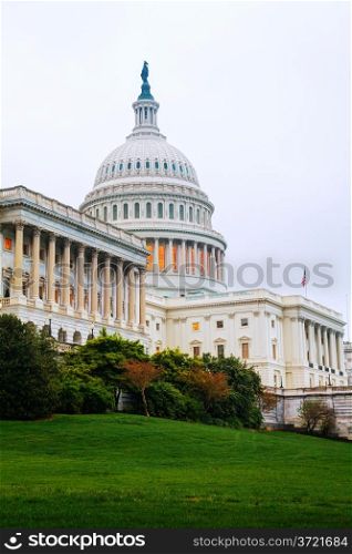 United States Capitol building in Washington, DC early in the morning