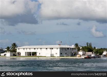 United States Coast Guard Station in Islamorada, Florida Keys.