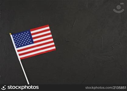 united states flag black