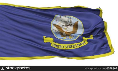 United States Navy Official Specifications Flag, Isolated On White Background. United States Navy Official Specifications Flag, Isolated On White