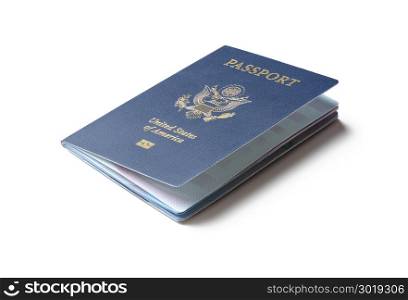 United States of America passport isolated on white background