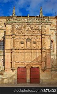 Universidad de Salamanca University facade in Spain