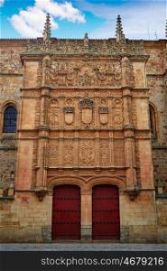 Universidad de Salamanca University facade in Spain