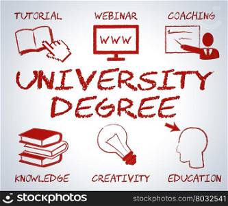 University Degree Meaning Educational Establishment And Studying
