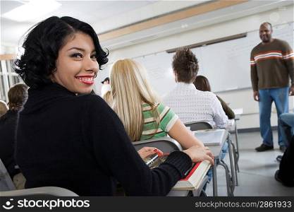 University students in classroom