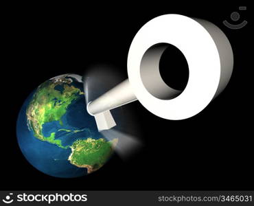 unlock 3d earth in black space