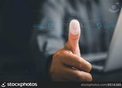 Unlocking the future with biometric identification technology. Securely scanning fingerprints for personal and financial information. Protecting identities in a global network of digital safeguards.